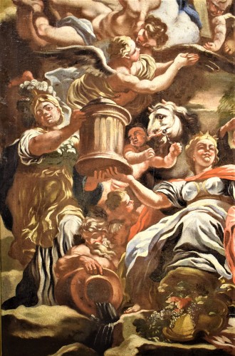 Antiquités - Le triomphe du Christianisme - Francesco Solimena (1657-1747) atelier
